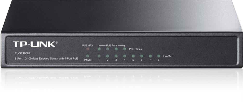 TP-Link TL-SF1008P 8x10/100Mbps POE Desktop Switch
