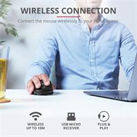 Trust OZAA RECHARGEABLE MOUSE BLACK