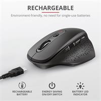 Trust OZAA RECHARGEABLE MOUSE BLACK