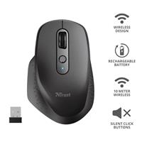 Trust OZAA RECHARGEABLE MOUSE BLACK