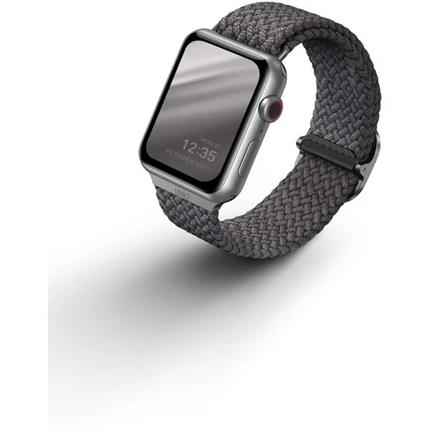 Levně UNIQ Aspen Braided řemínek pro Apple Watch 45/44/42mm šedý