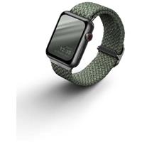 UNIQ Aspen Braided řemínek pro Apple Watch 45/44/42mm zelený