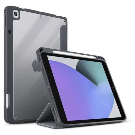 UNIQ Moven Antimikrobiální pouzdro iPad 10.2" (19/20/21)/Air 10,5" (2019)/Pro 10,5" (2017) šedé