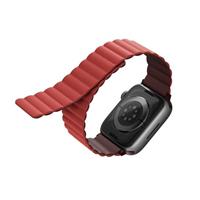 UNIQ Revix oboustranný řemínek pro Apple Watch 41/40/38mm Burgundy (kaštanový/korálový)