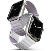 UNIQ Revix oboustranný řemínek pro Apple Watch 41/40/38mm Lilac (fialový/bílý)