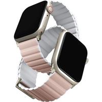 UNIQ Revix Premium Edition řemínek pro Apple Watch 41/40/38mm Blush (růžový/bílý)