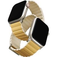 UNIQ Revix Premium Edition řemínek pro Apple Watch 41/40/38mm Canary (žlutý/béžový)