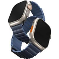 UNIQ Revix Premium Edition řemínek pro Apple Watch 49/45/44/42mm Prussian (tmavě modrý/světle modrý