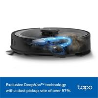 Vysavač TP-Link Tapo RV30 Max Plus robotický s mopem, výkon 5300 Pa, aut. vyprazdňování