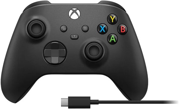 Levně Xbox Wireless Controller černý + USB-C kabel